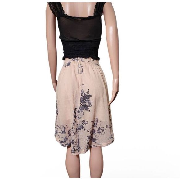 Amorethos asymmetrical floral high-low wrap skirt size 4/S - Picture 5 of 7